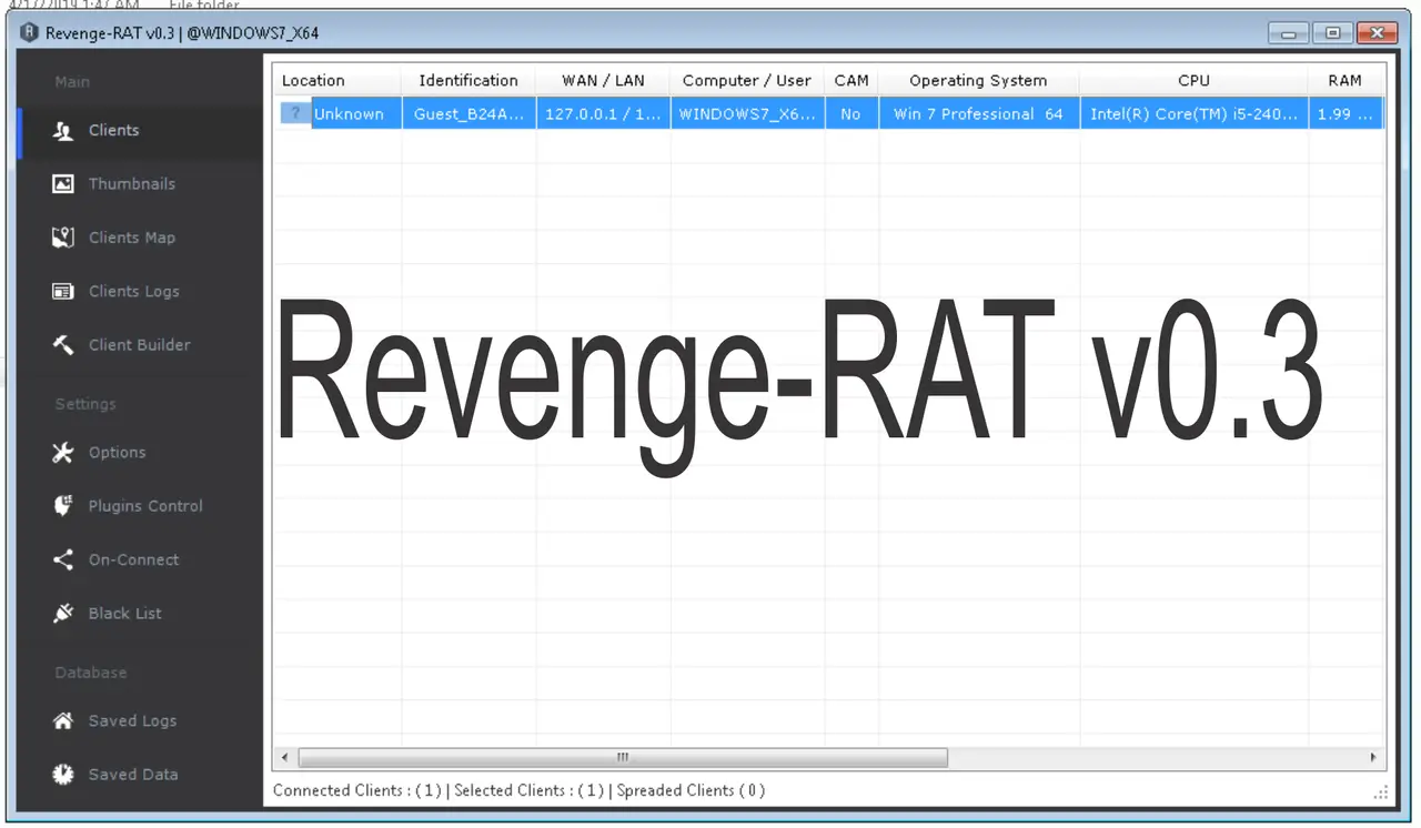 Revenge-RAT v0.3 Cracked