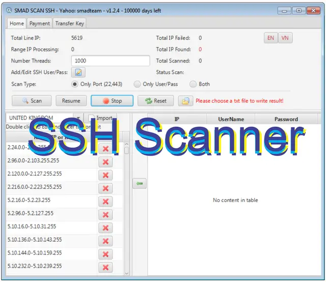 Smad SSH Scanner 2024