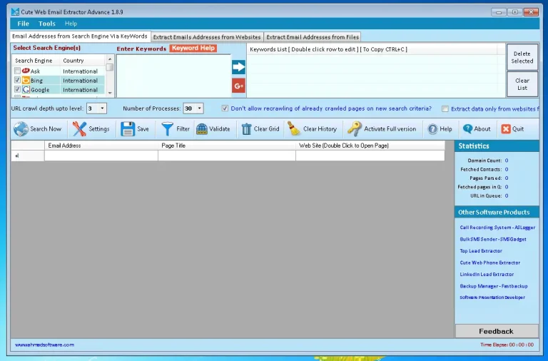 Cute Web Email Extractor Advance v1.8.9 Cracked