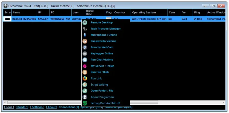 Hicham RAT v0.9d