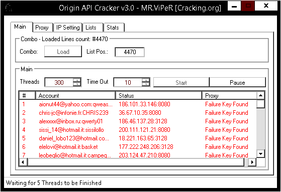 Origin API Cracker V 3.1