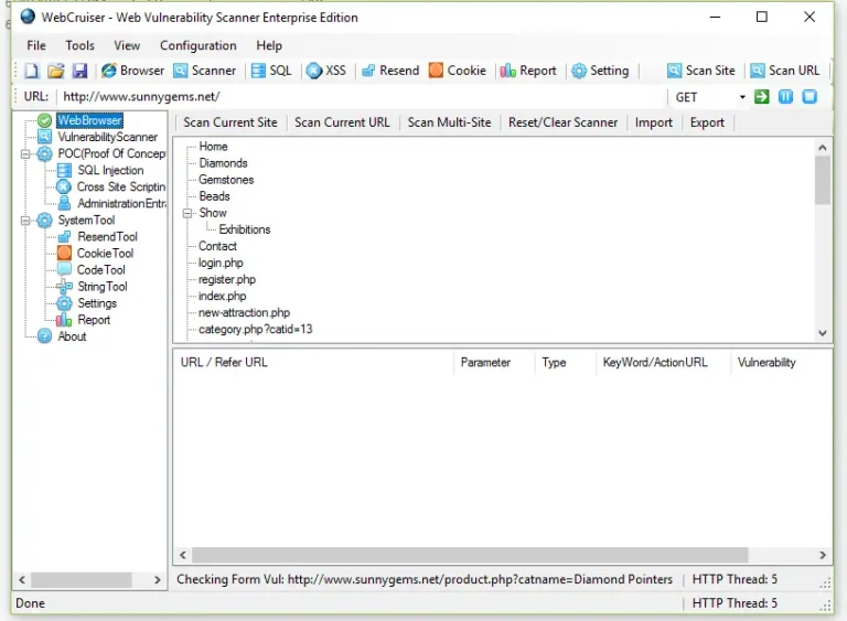 WebCruiser Vulnerability Scanner 2025