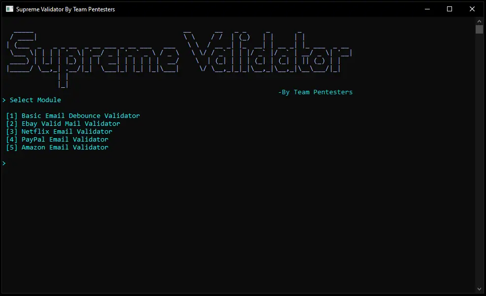 Supreme Validator v1.0