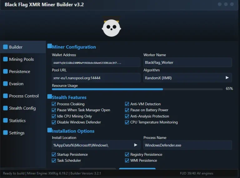 Black Flag XMR Miner 2026